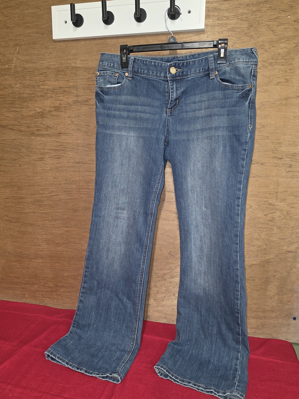 Maurices Blue Bootcut Jeans - Medium Wash Mid Rise 13/14 Reg